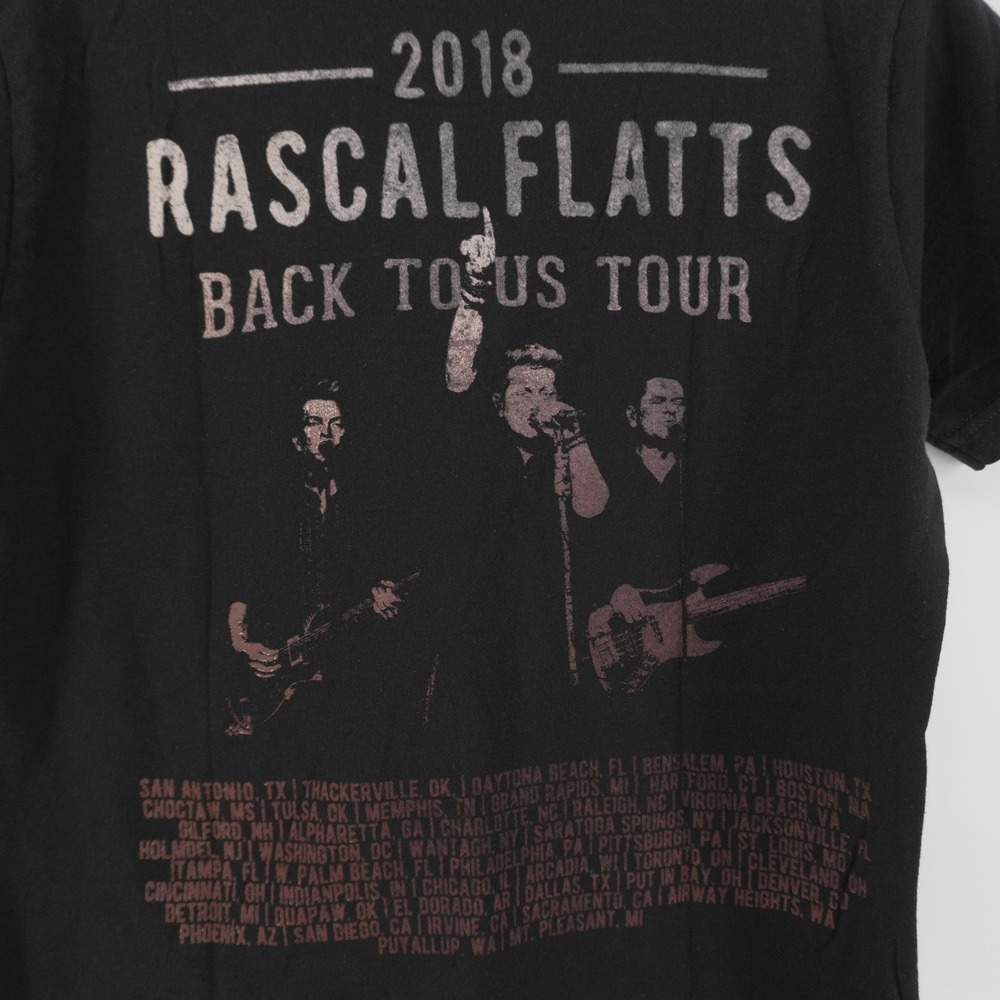 Rascal Flatts Graphic Tee Women S Black 2018 Back To Us Tour Concert Shirt